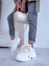 LIGHT BEIGE boots with high sole "BRATZ"